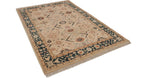 6x9.5 Vintage Indian Bijar Design Carpet