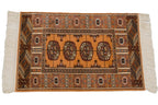 2x3 Vintage Indian Bokhara Design Rug Mat