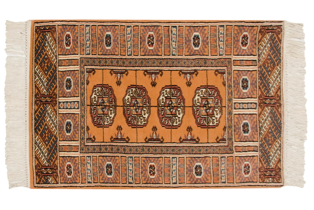 2x3 Vintage Indian Bokhara Design Rug Mat