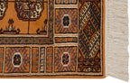 2x3 Vintage Indian Bokhara Design Rug Mat