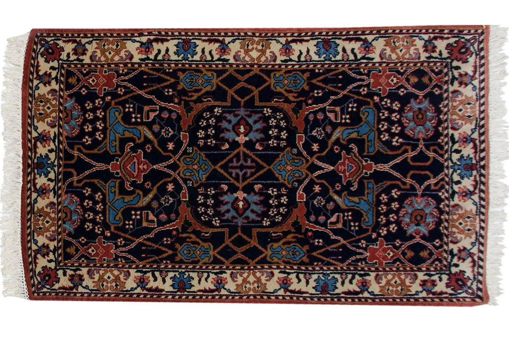 3.5x5.5 Vintage Indian Bijar Design Rug