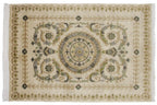 4x6 Vintage Indian Savonnerie Design Rug