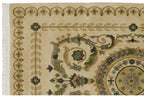 4x6 Vintage Indian Savonnerie Design Rug