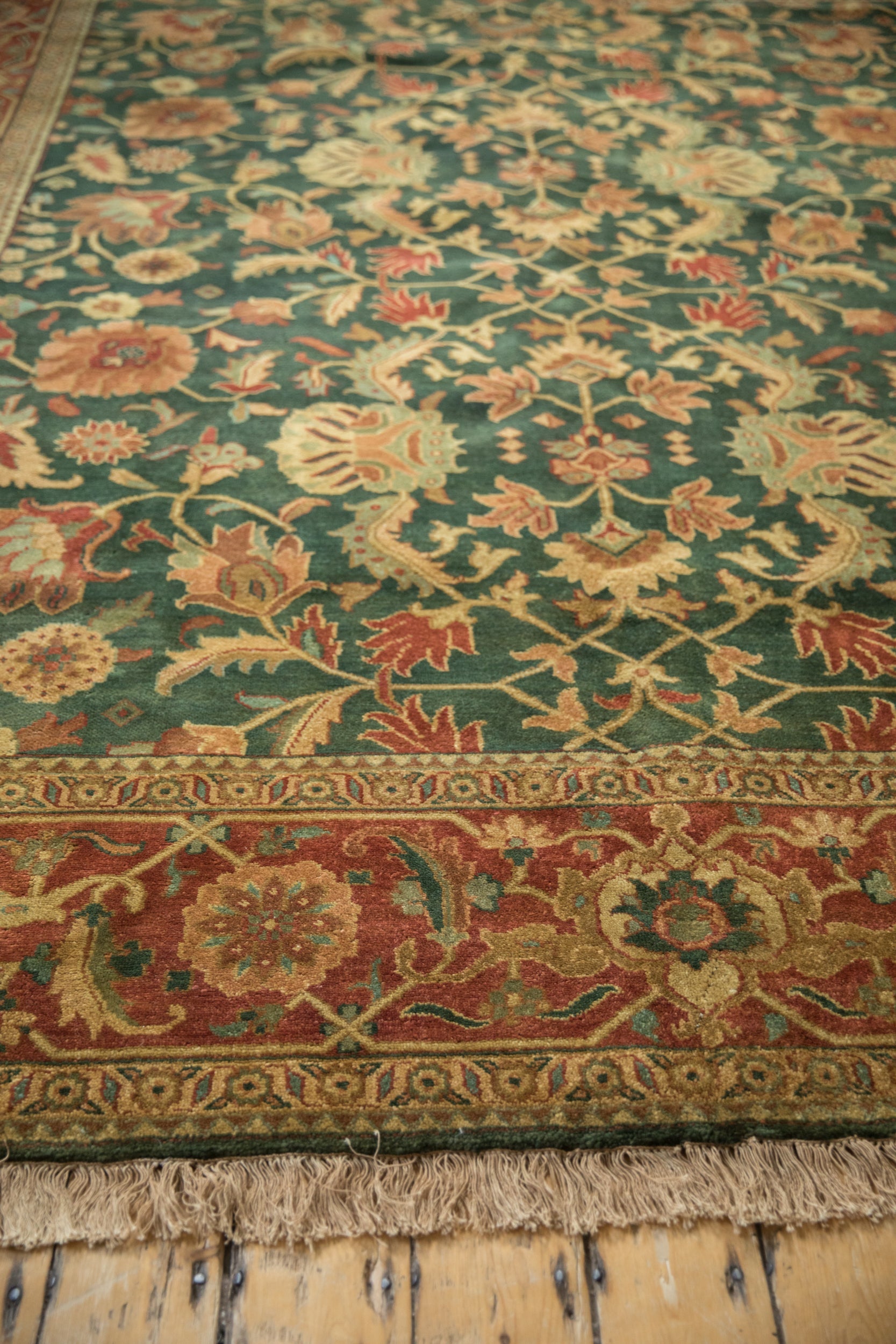 9x11.5 Vintage Indian Serapi Design Carpet