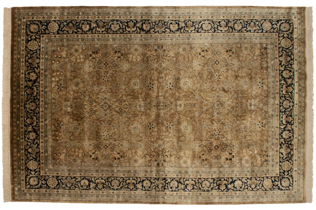 6x9 Vintage Indian Tabriz Design Carpet