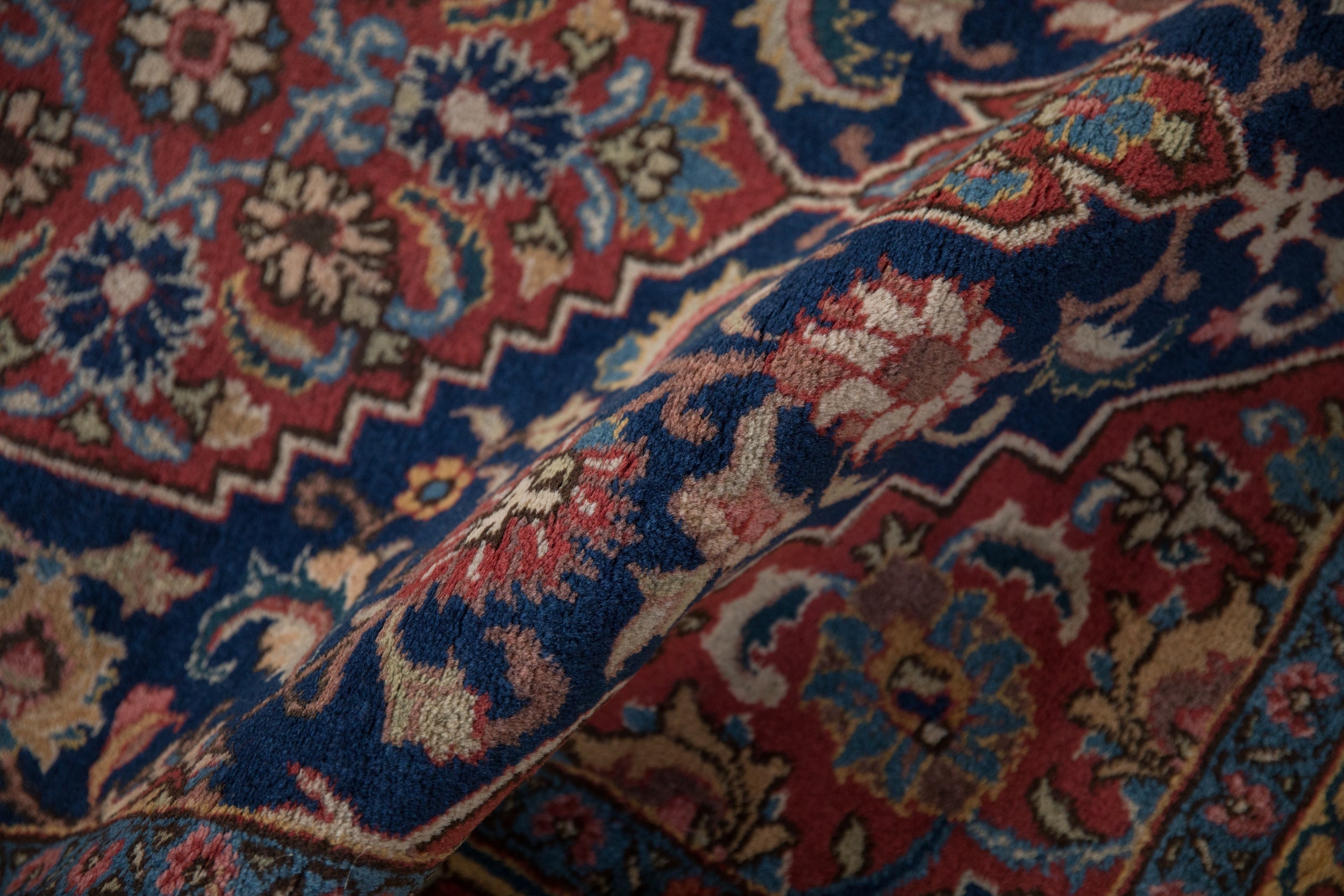 3x16 Vintage Tabriz Rug Runner