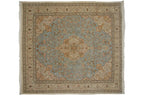 11.5x13 Vintage Tabriz Square Carpet