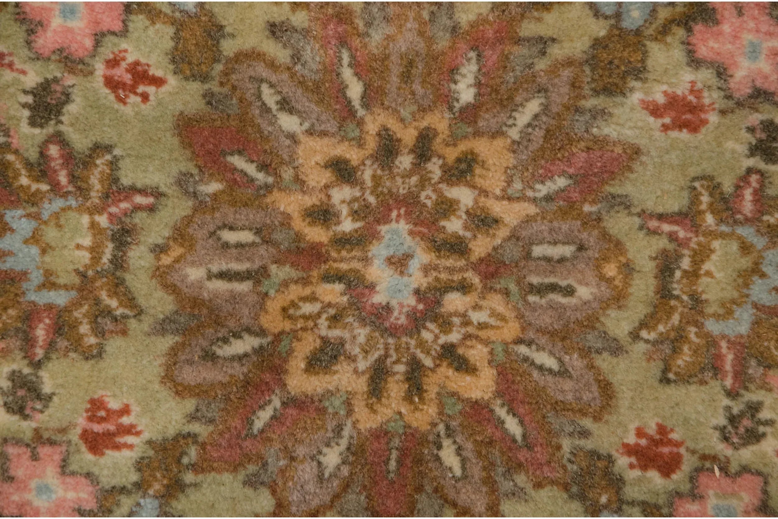 11.5x13 Vintage Tabriz Square Carpet