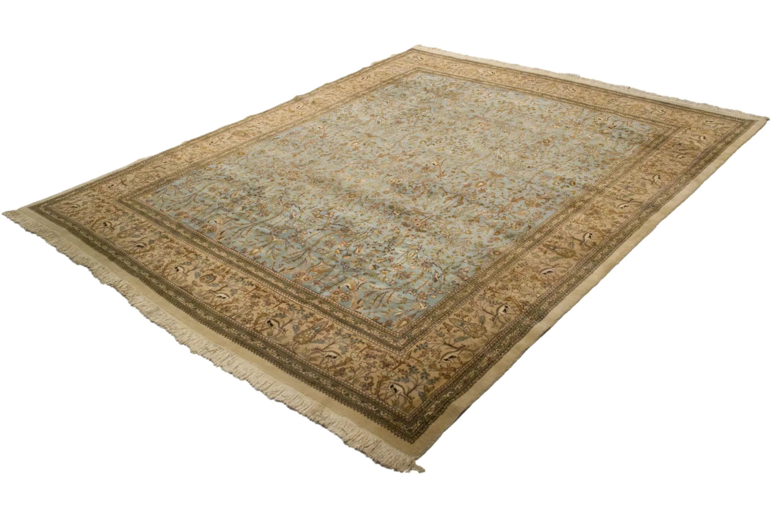 10x13 Vintage Tabriz Carpet