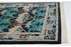 6x9 Vintage Indian William Morris Design Carpet