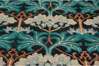 6x9 Vintage Indian William Morris Design Carpet