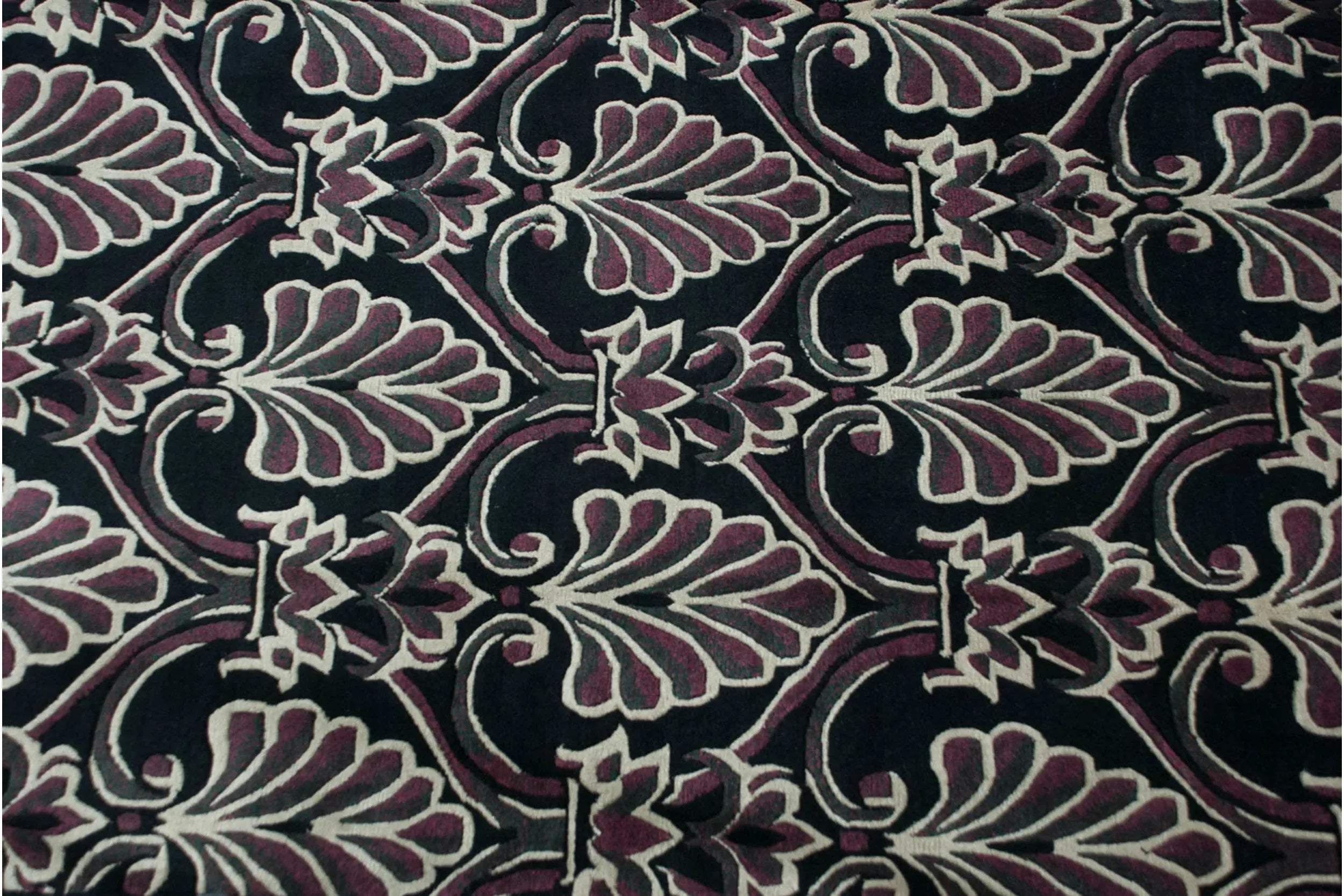 7.5x10 Vintage Indian Damask Design Carpet