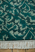 3x7.5 Vintage Contemporary Indian William Morris Design Rug Runner
