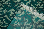 3x7.5 Vintage Contemporary Indian William Morris Design Rug Runner