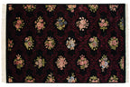 6x9 Vintage Contemporary Indian Aubusson Design Carpet