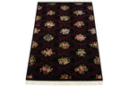 6x9 Vintage Contemporary Indian Aubusson Design Carpet