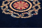 6x9 Vintage Indian Aubusson Design Carpet