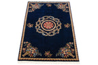 6x9 Vintage Indian Aubusson Design Carpet
