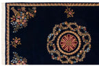 6x9 Vintage Indian Aubusson Design Carpet