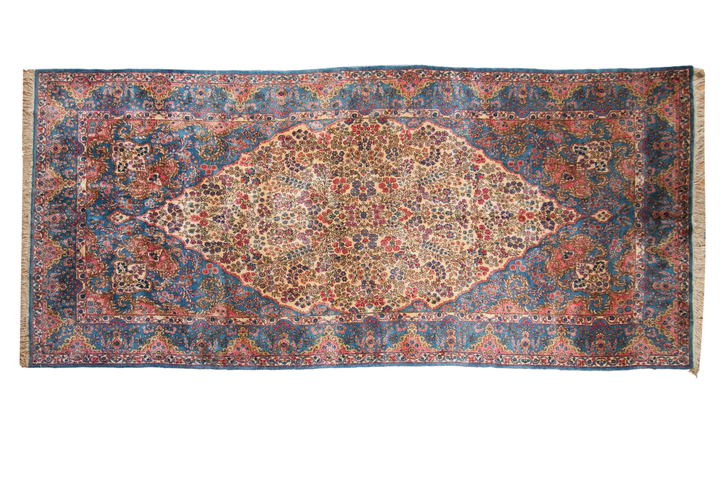 6x12.5 Vintage Fine Kerman Rug Runner