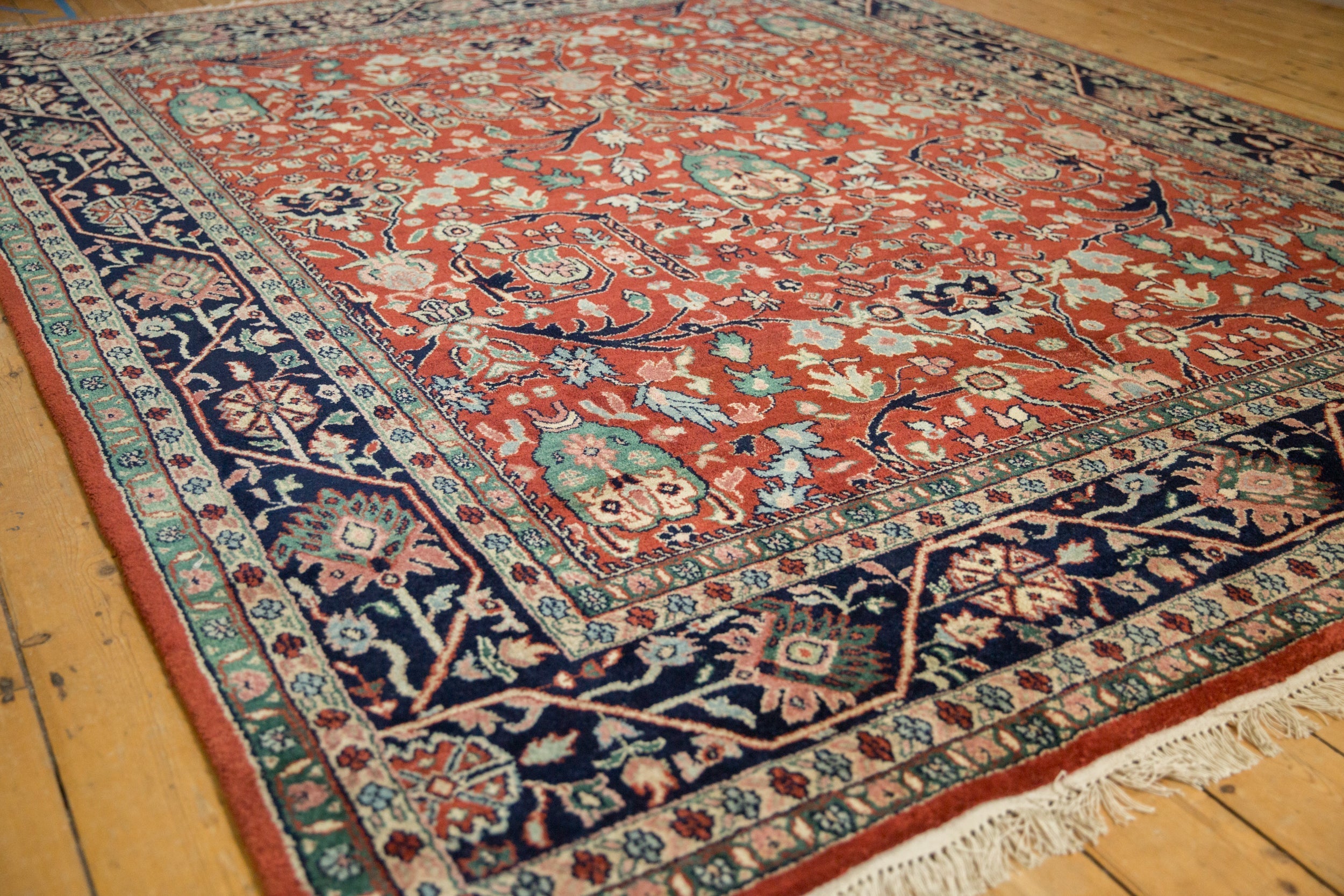 7.5x10 Vintage Indian Bijar Design Carpet