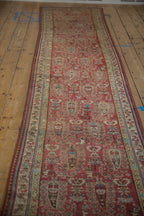 3x14.5 Vintage Distressed Fragment Malayer Rug Runner
