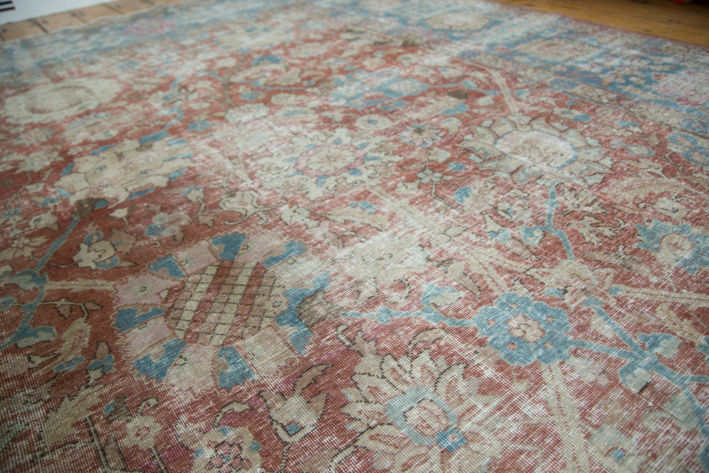 11x14 Vintage Distressed Tabriz Carpet
